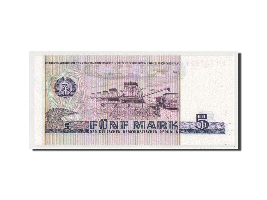 Banknote, Germany - Democratic Republic, 5 Mark, 1975, UNC(63)