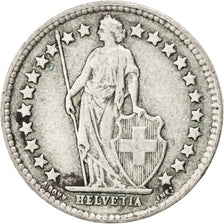 SWITZERLAND, 1/2 Franc, 1943, Bern, KM #23, EF(40-45), Silver, 18.2, 2.46