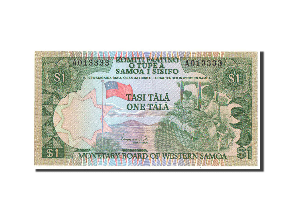 Western Samoa, 1 Tala, KM #19, UNC(65-70), A013333