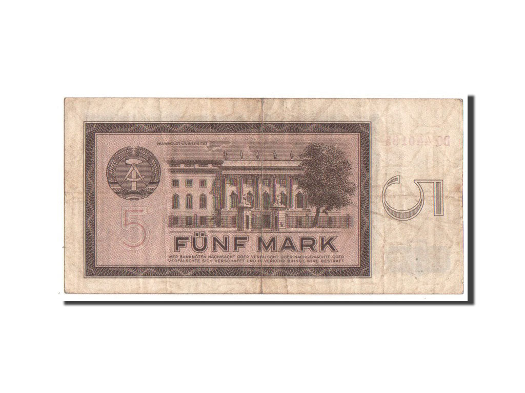 Banknote, Germany - Democratic Republic, 5 Mark, 1964, VF(30-35)