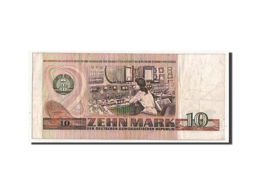 Banknote, Germany - Democratic Republic, 10 Mark, 1971, EF(40-45)