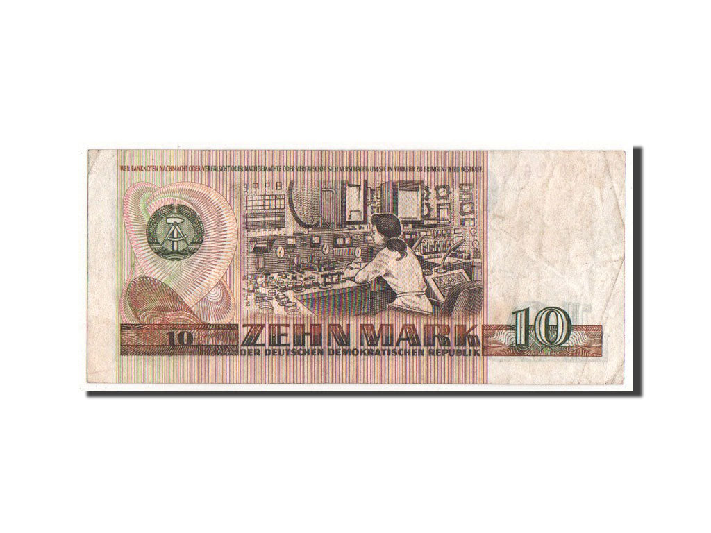 Germany - Democratic Republic, 10 Mark, 1971, KM #28b, VF(30-35), AH3028919