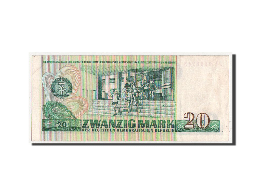 Germany - Democratic Republic, 20 Mark, 1975, KM #29b, AU(55-58), JL0688245