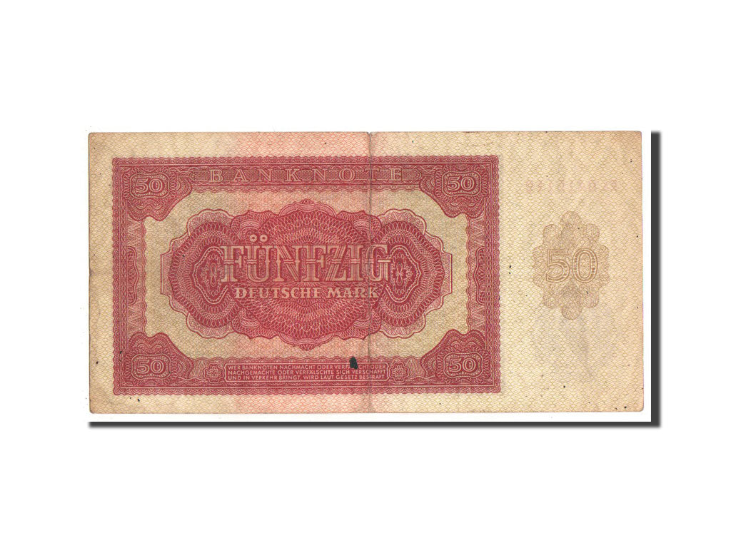 Billete, 50 Deutsche Mark, 1955, República Democrática Alemana, MBC
