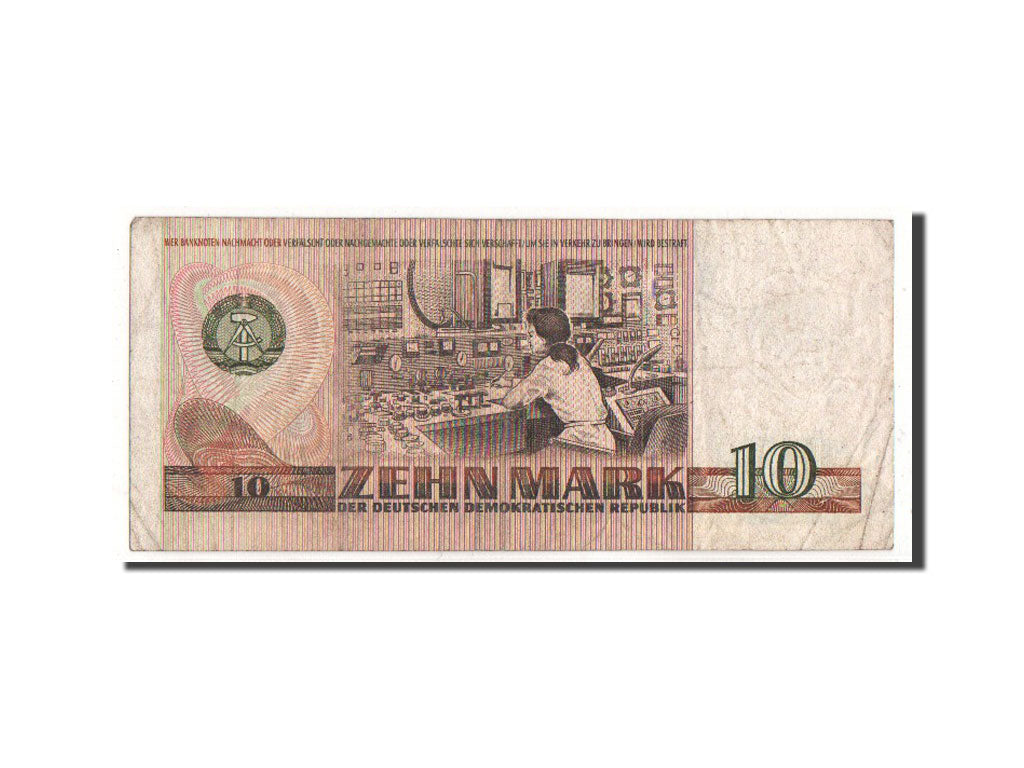 Biljet, Duitse Democratische Republiek, 10 Mark, 1971, TTB