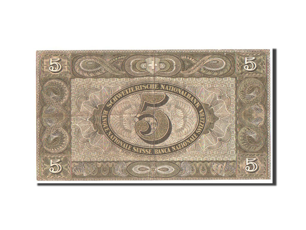 Switzerland, 5 Franken, 1951, KM #11o, VF(30-35)