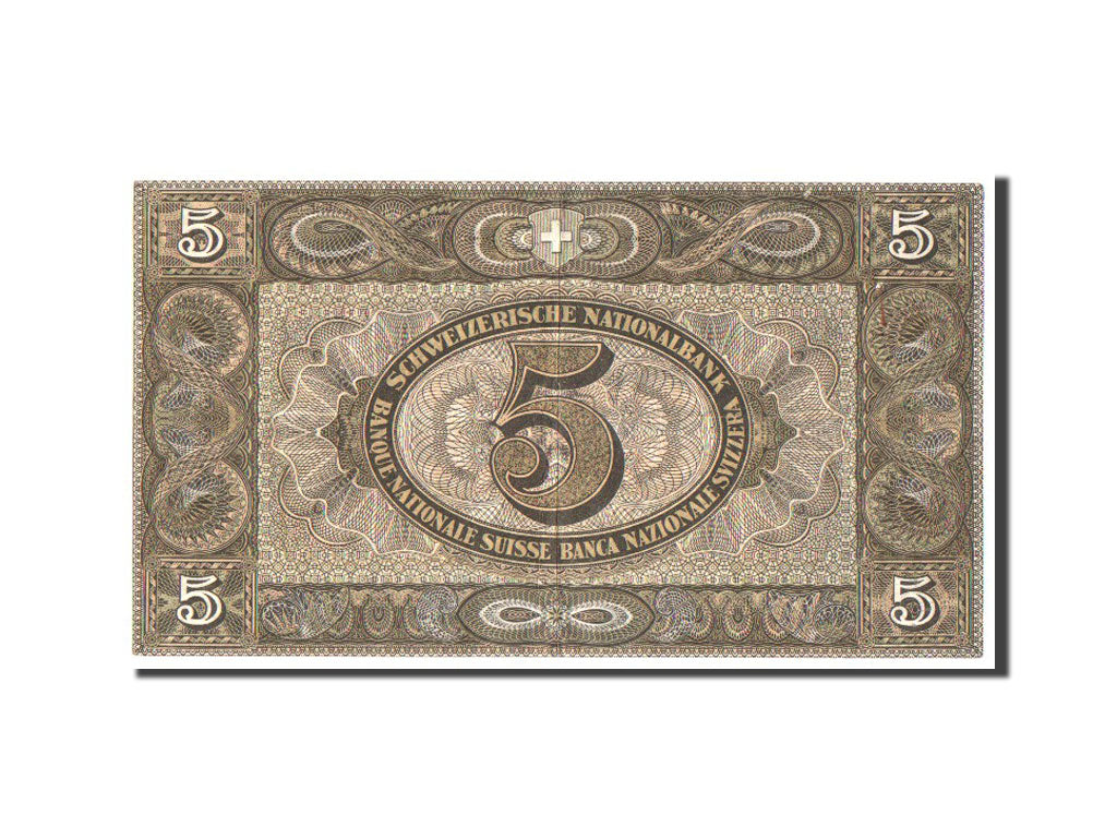 Banknote, Switzerland, 5 Franken, 1951, AU(50-53)