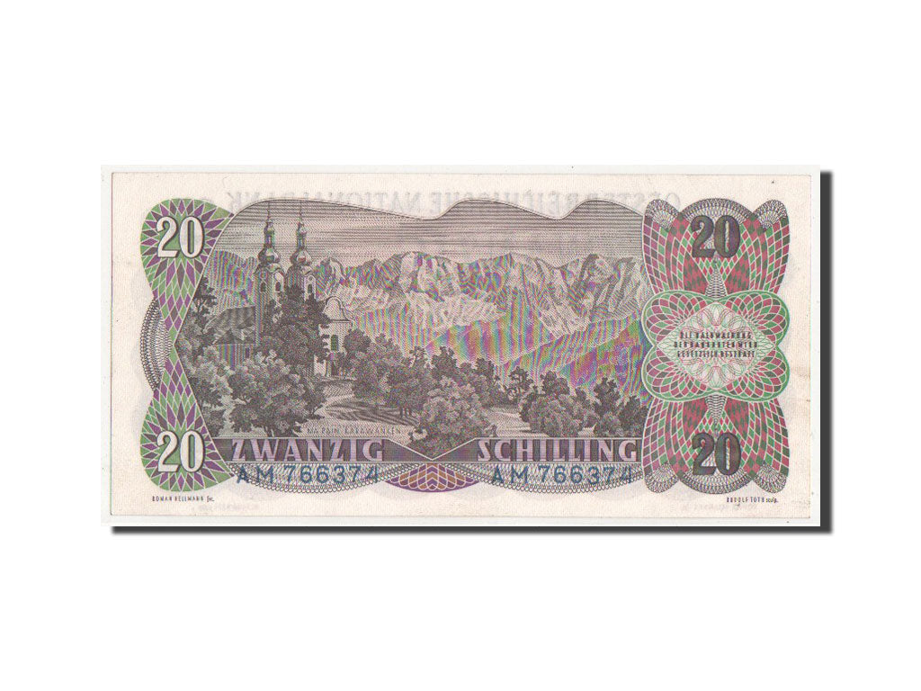 Austria, 20 Schilling, 1956, KM #136a, UNC(64), AM766374