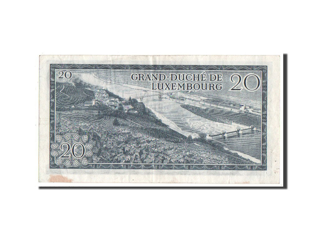 Luxembourg, 20 Francs, 1966, KM #54a, VF(30-35), F636726