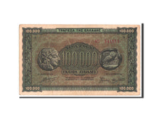 Greece, 100,000 Drachmai, 1944, KM #125a, EF(40-45), OI541855