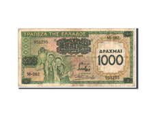 Banknote, Greece, 1000 Drachmai on 100 Drachmai, 1939, VF(30-35)