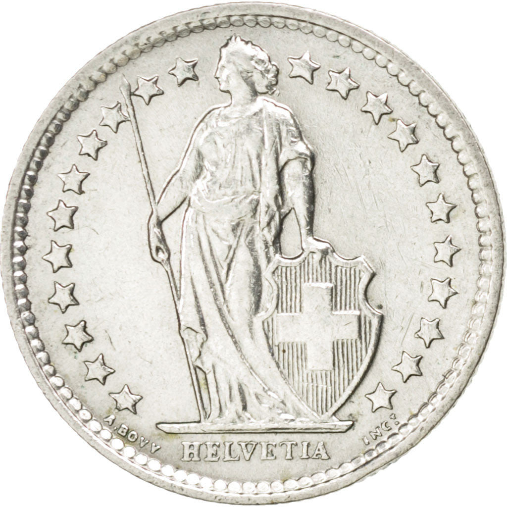 Coin, Switzerland, 1/2 Franc, 1963, Bern, AU(55-58), Silver, KM:23