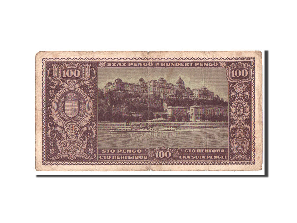 Billete, 100 Pengö, 1945, Hungría, BC