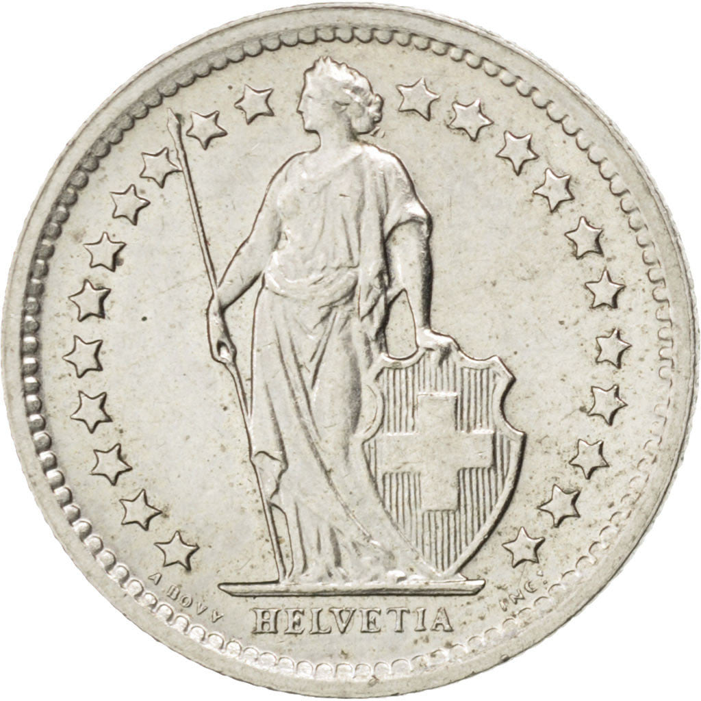 Coin, Switzerland, 1/2 Franc, 1969, Bern, MS(63), Copper-nickel, KM:23a.1