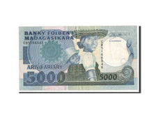 Madagascar, 5000 Francs = 1000 Ariary, KM #73b, AU(50-53), CB5166546