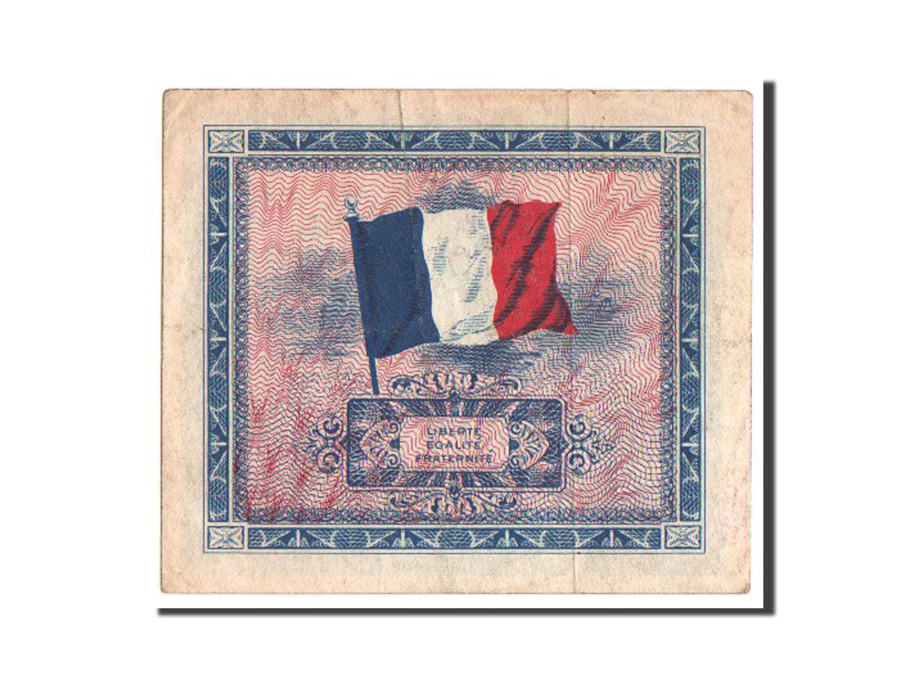 France, 5 Francs type Drapeau juin 1944, Fayette VF17.1, Pick 115a