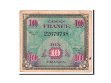 France, 10 Francs, 1944 Flag/France, 1944, KM #116a, 1944-06-01, EF(40-45),...