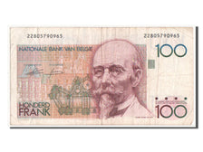 Geldschein, Belgien, 100 Francs, S+