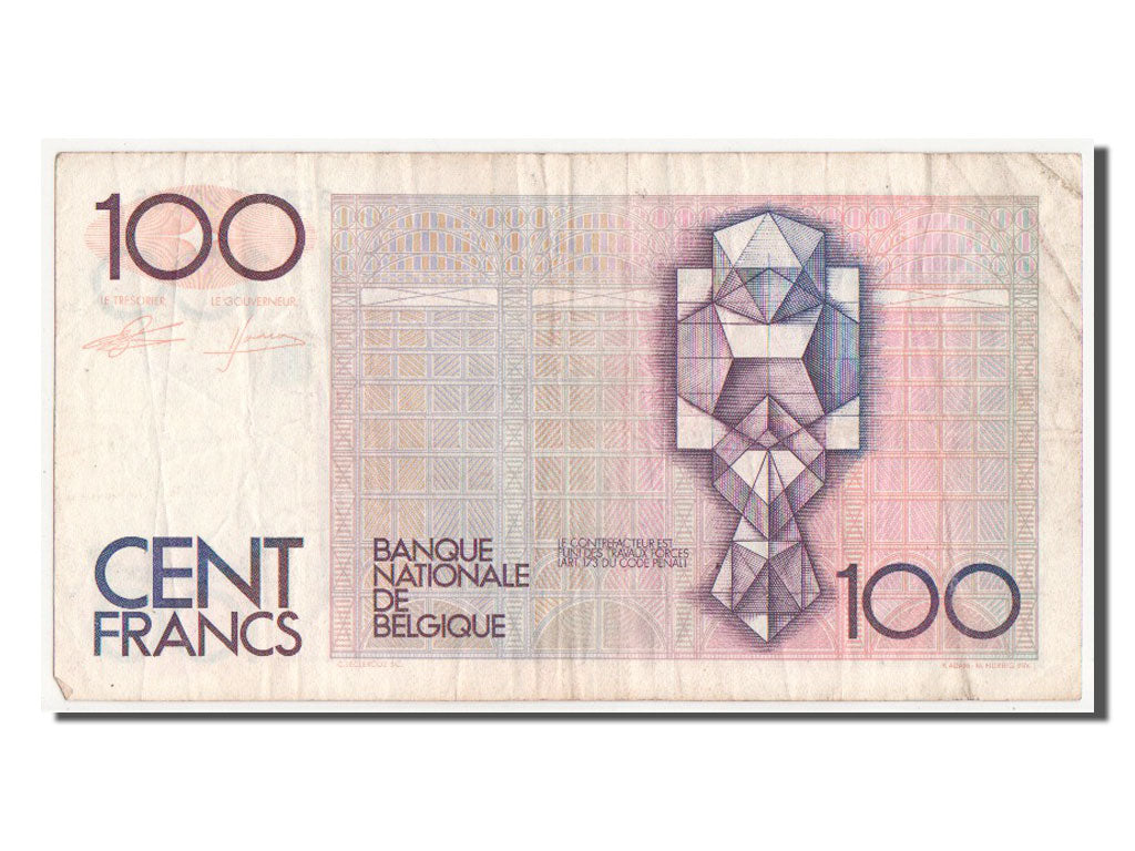 Biljet, België, 100 Francs, TB+