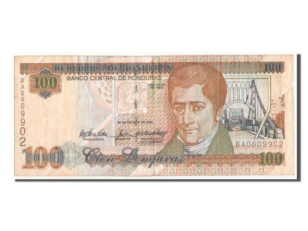 Honduras, 100 Lempiras, 2004, KM #77g, EF(40-45), BA0609902