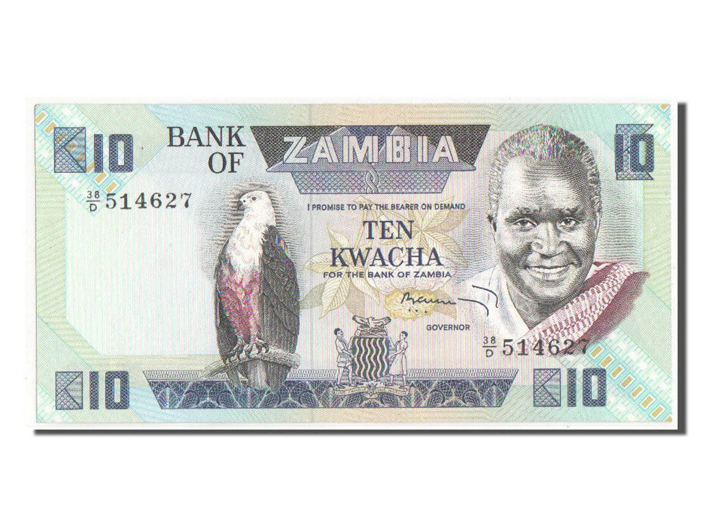 Billete, 10 Kwacha, Zambia, SC