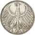 GERMANY - FEDERAL REPUBLIC, 5 Mark, 1961, Stuttgart, KM #112.1, AU(55-58),...