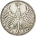 Allemagne, République Fédérale, 5 Mark, 1961 F, Stuttgart, KM 112.1