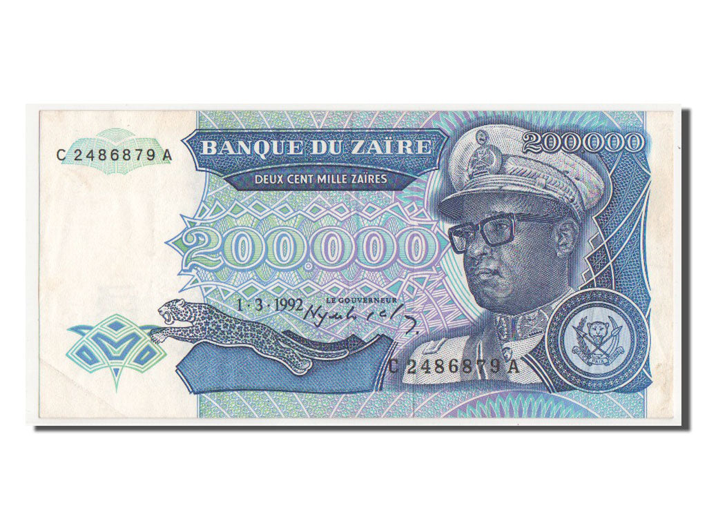 Billete, 200,000 Zaïres, 1992, Zaire, SC+