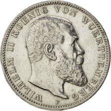 Coin, German States, WURTTEMBERG, Wilhelm II, 3 Mark, 1911, Freudenstadt