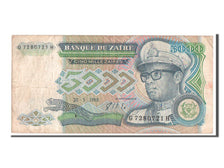 Biljet, Zaïre, 5000 Zaïres, 1988, TTB