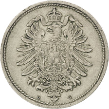GERMANIA - IMPERO, Wilhelm I, 10 Pfennig, 1873, Karlsruhe, BB+, Rame-nichel,...