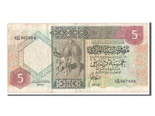 Libya, 5 Dinars, KM #55, VF(30-35), 4B/29967808