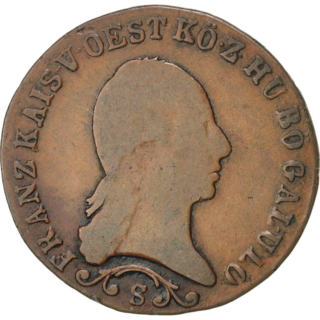 AUSTRIA, Kreuzer, 1812, Schmollnitz, KM #2112, VF(20-25), Copper, 25, 4.47