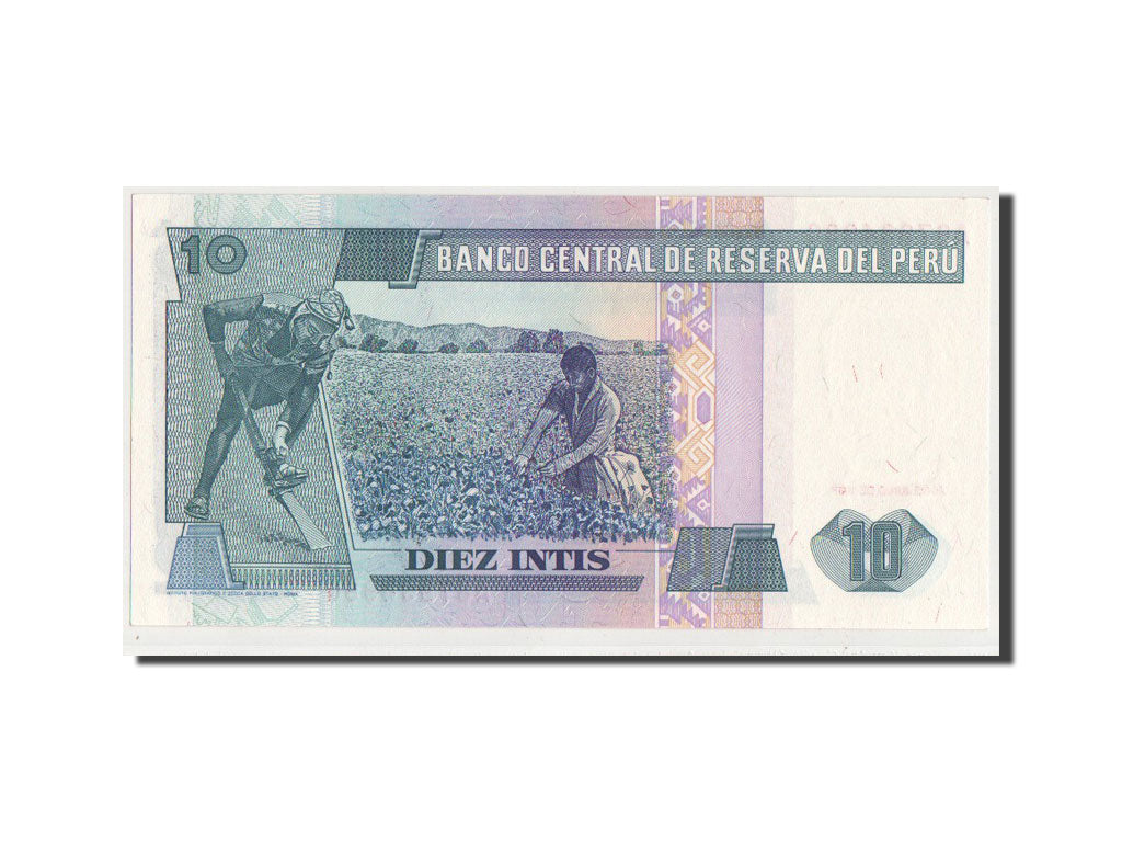 Banknote, Peru, 10 Intis, 1987, UNC(64)