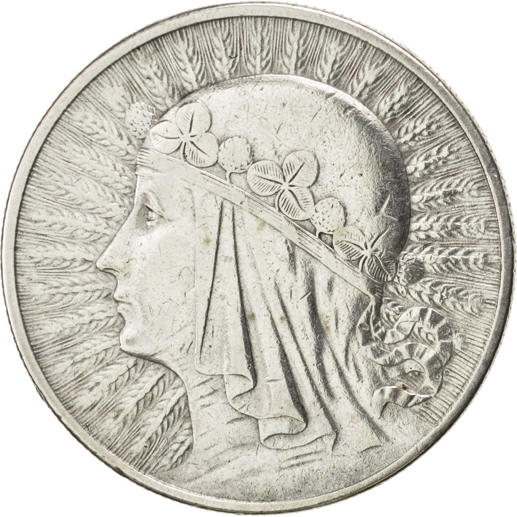 Pologne, 10 Zlotych, 1932, Londres, KM 22