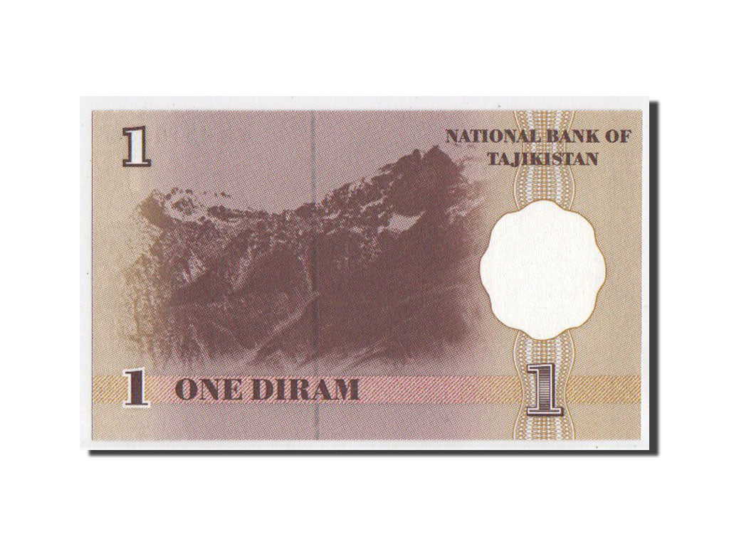 Billete, 1 Diram, 1999, Tayikistán, SC+