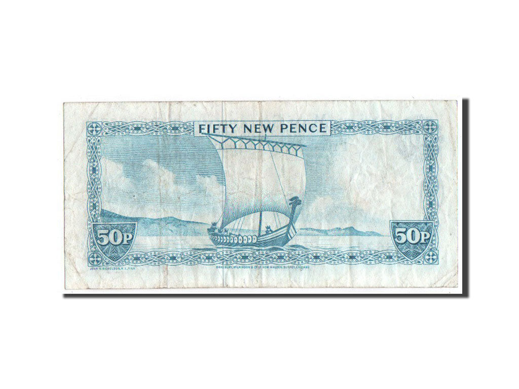 Ile de Man, 50 New Pence type 1972 ND, Pick 28c