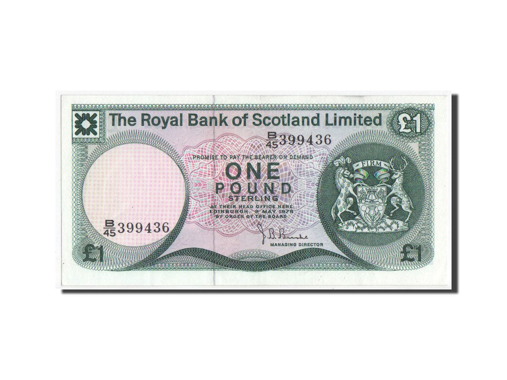 Billete, 1 Pound, 1978, Escocia, EBC