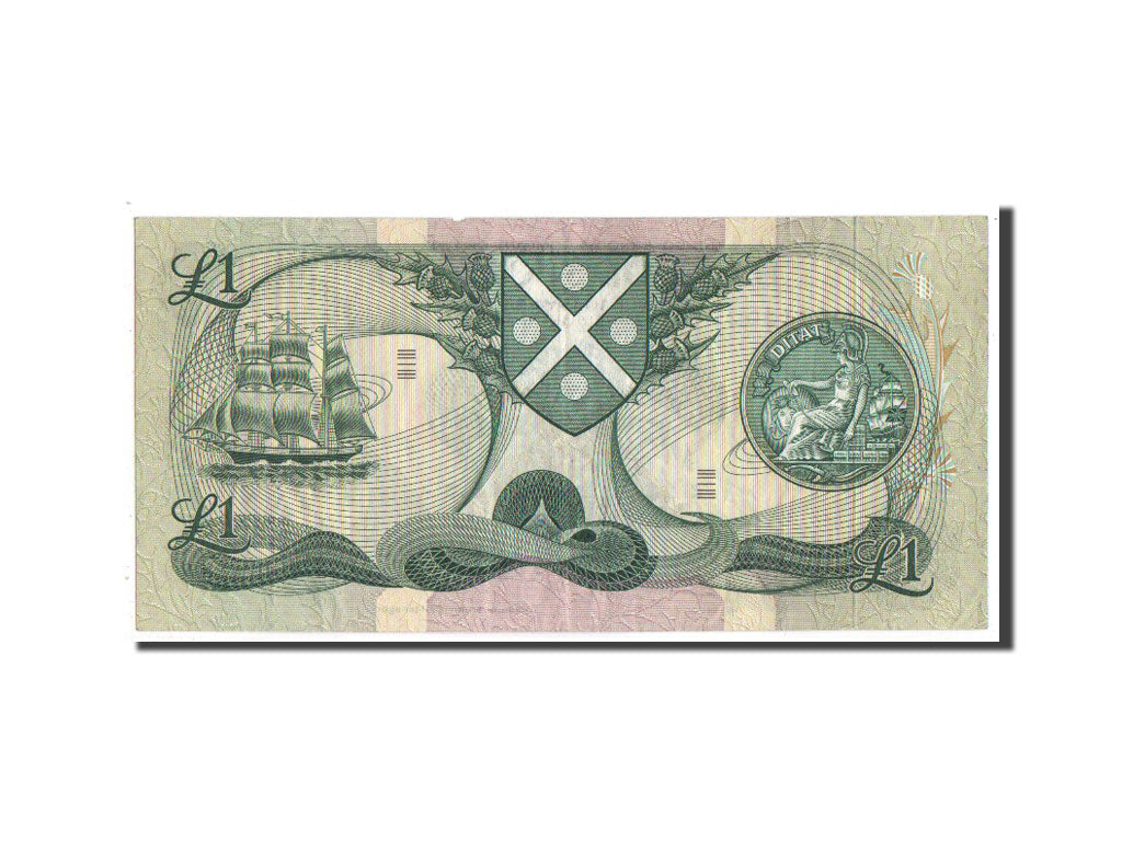 Scotland, 1 Pound, 1977, KM #111c, EF(40-45), C/760521262