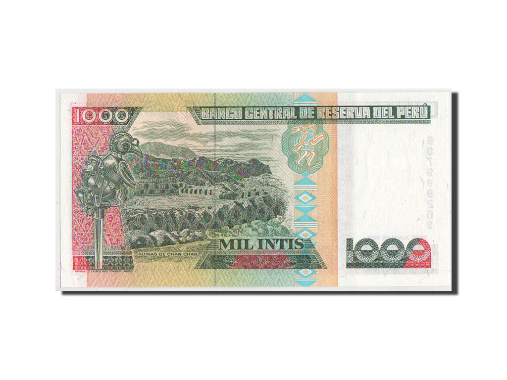 Peru, 1000 Intis, 1988, KM #136b, EF(40-45), B0799926S