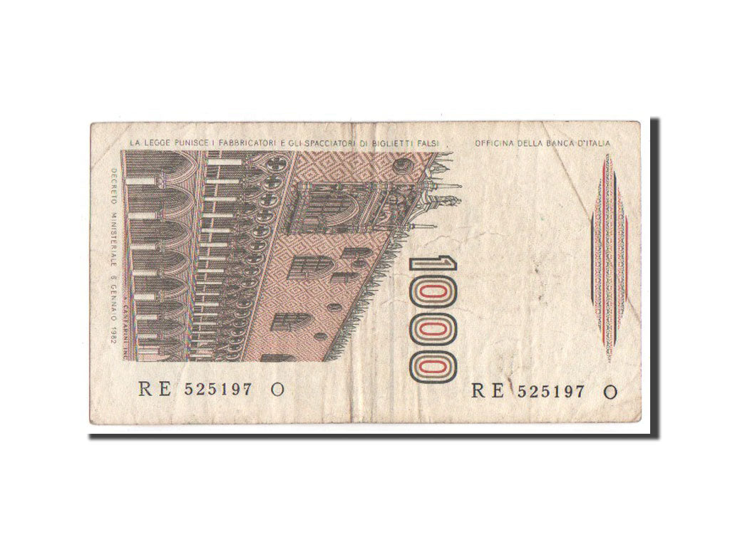 Banknote, Italy, 1000 Lire, 1982, VF(20-25)
