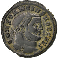 Constantius I, Follis, Ticinum, EF(40-45), Bronze, RIC #46a, 10.80