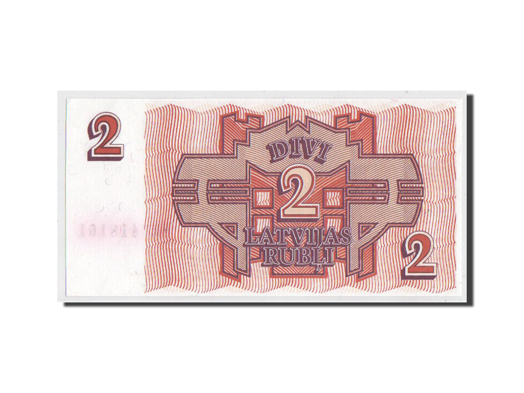 Billet, Latvia, 2 Rubli, 1992, SPL