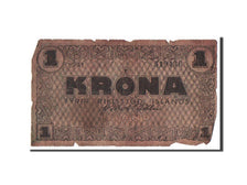 Iceland, 1 Króna, 1941, KM #22e, VG(8-10), 510436