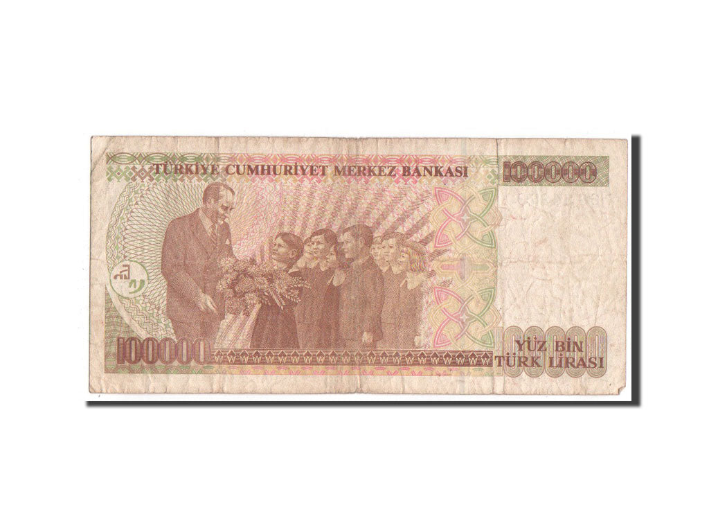 Turkey, 100,000 Lira, KM #206, VF(20-25), F66349709