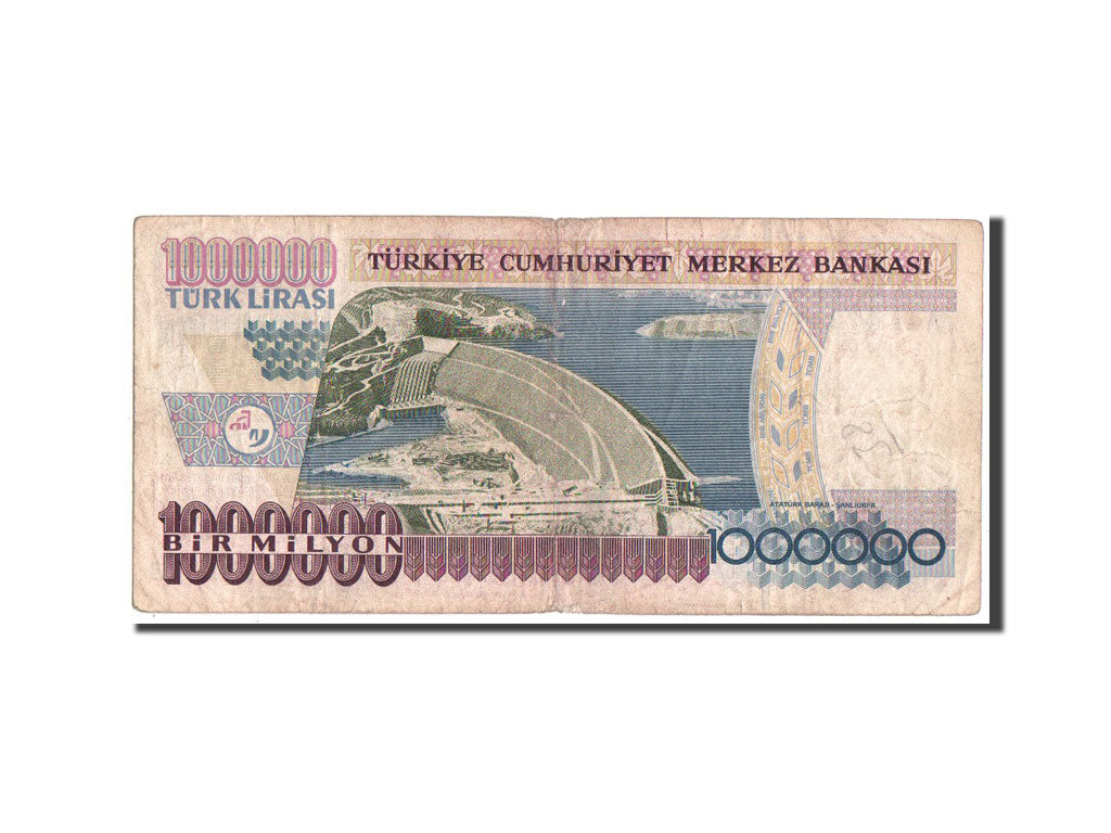 Turkey, 1,000,000 Lira, KM #209, VF(20-25), A41472873