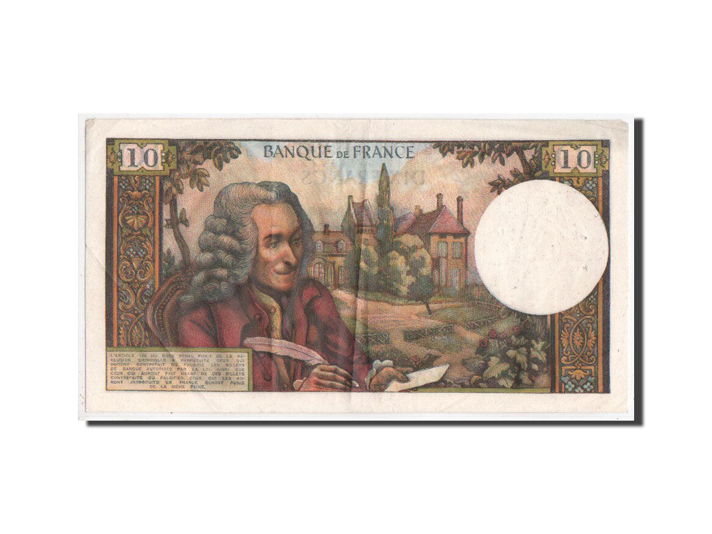 Banknote, France, 10 Francs, 10 F 1963-1973 ''Voltaire'', 1969, EF(40-45)