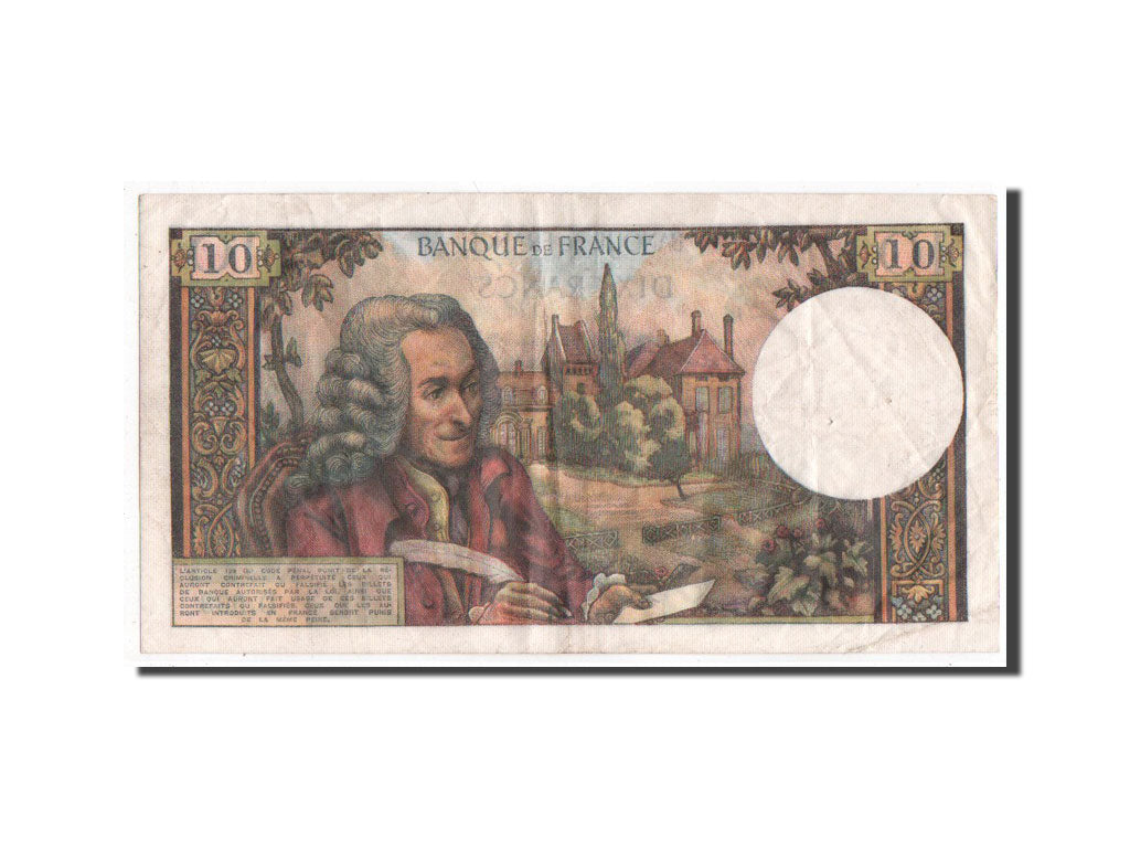 Banknote, France, 10 Francs, 10 F 1963-1973 ''Voltaire'', 1970, EF(40-45)