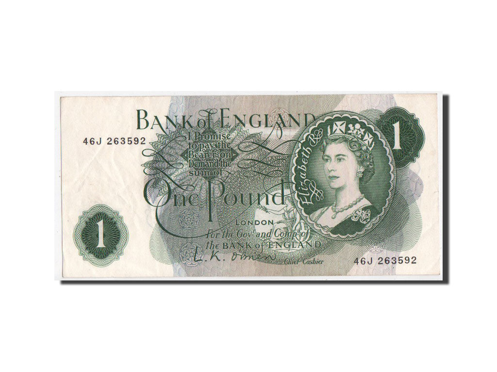 Biljet, Groot Bretagne, 1 Pound, TTB