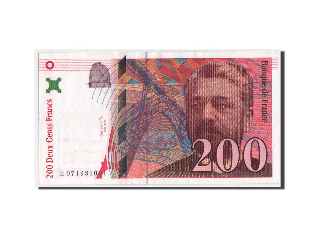 France, 200 Francs, 200 F 1995-1999 ''Eiffel'', 1999, KM #159c, AU(55-58),...